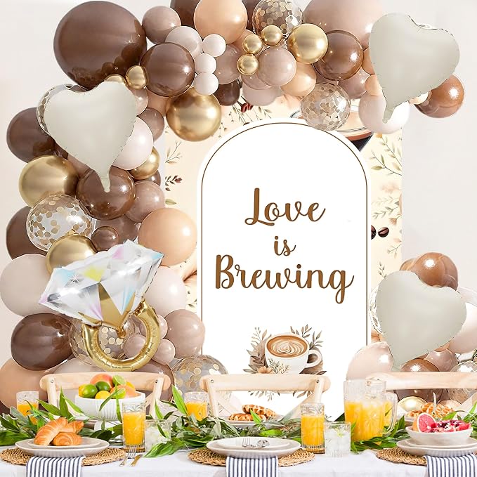Love is Brewing Bridal Shower Decorations Balloons - Image 4