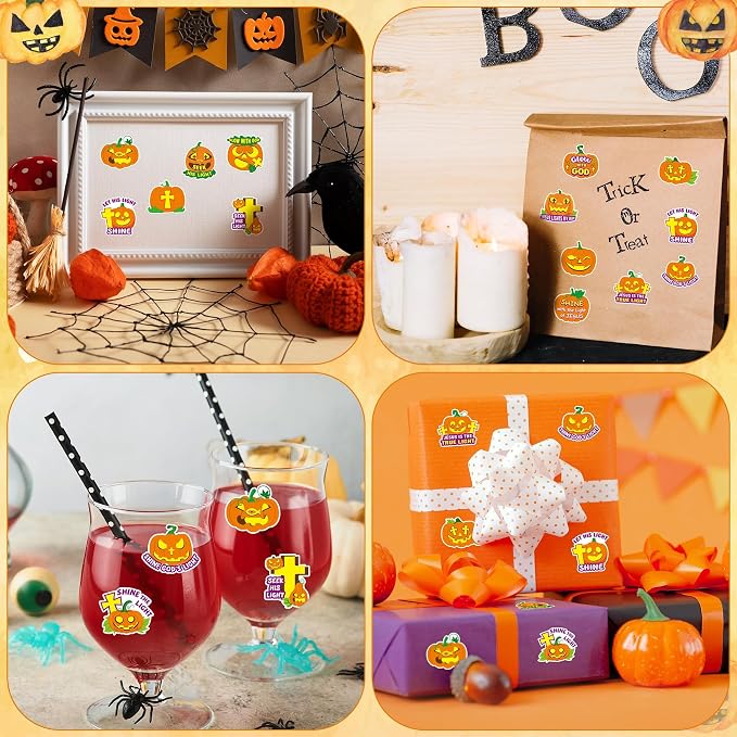 Haooryx Halloween Religious Sticker Rolls - Image 7