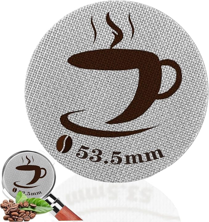 2 Packs 53.5mm Espresso Puck Screen, Reusable Puck Screen Replacement, Perfect by Unknown