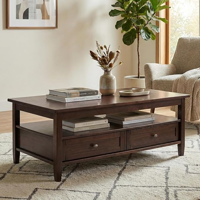 SIMPLIHOME Warm Shaker Coffee Table - Image 2