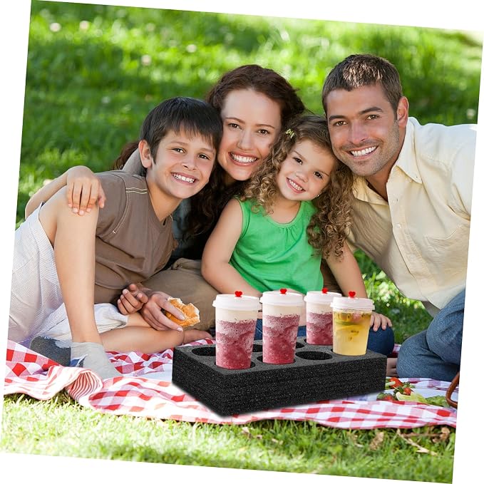 Multi- Hole Cup Holder Drink Carrier Portable Drink Carrier Resuable Coffee Cup - Image 7