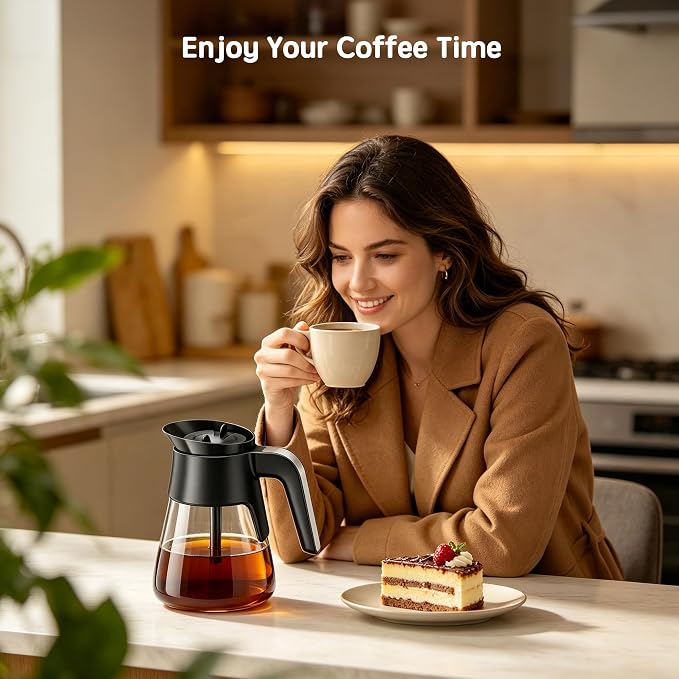 10 Cup Replacement Coffee Pot, Premium Glass Carafe - Image 7