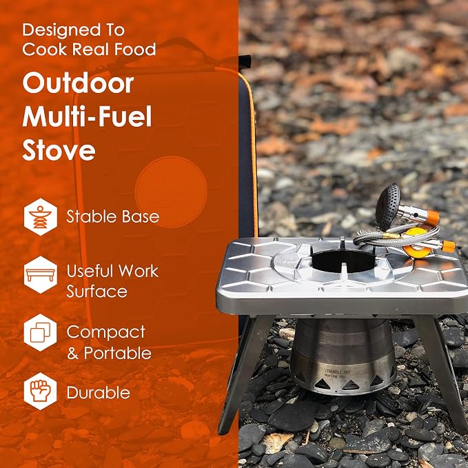 nCamp Kitchen to Go 5 Piece Bundle, Portable Compact Multi-Fuel Burning Camping - Image 7