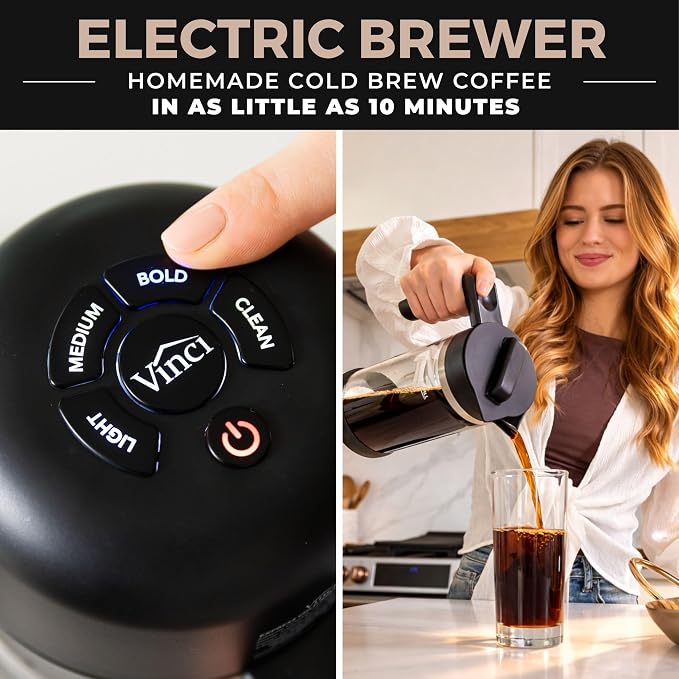VINCI Express Cold Brew, Electric Cold Brew Coffee Maker in 10 Minutes - Image 2