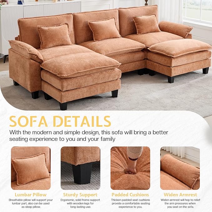 Modular Sectional Sofa, Cloud Couch - Image 4