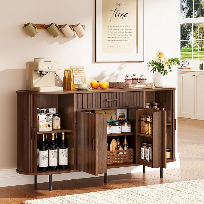 ONBRILL 63“ Sideboard Buffet Cabinet - Image 7