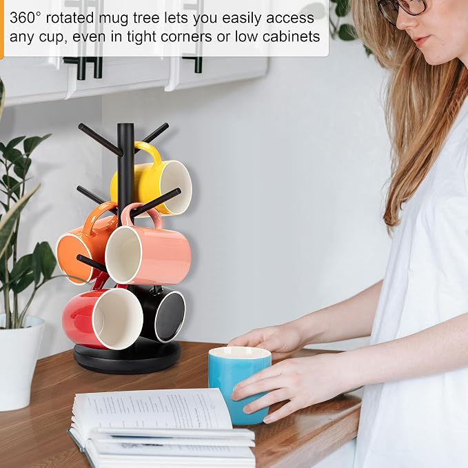 MyLifeUNIT Mug Holder Tree, 360° Rotated Coffee Cup Holder - Image 6