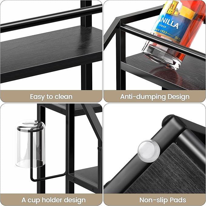 Coffee Syrup Rack Organizer, Spice Racks, Syrup Bottle Holder Stand - Image 7