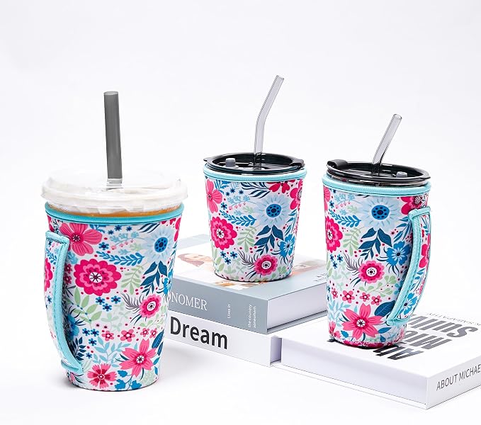 3 Pack Iced Coffee Sleeve Insulator Sleeves - Image 2