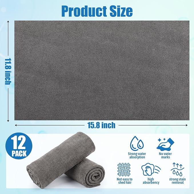 Frienda Garden 12 Pcs Thickened Magic Cleaning Cloth 11.8"x15.8" Non Scratch - Image 2
