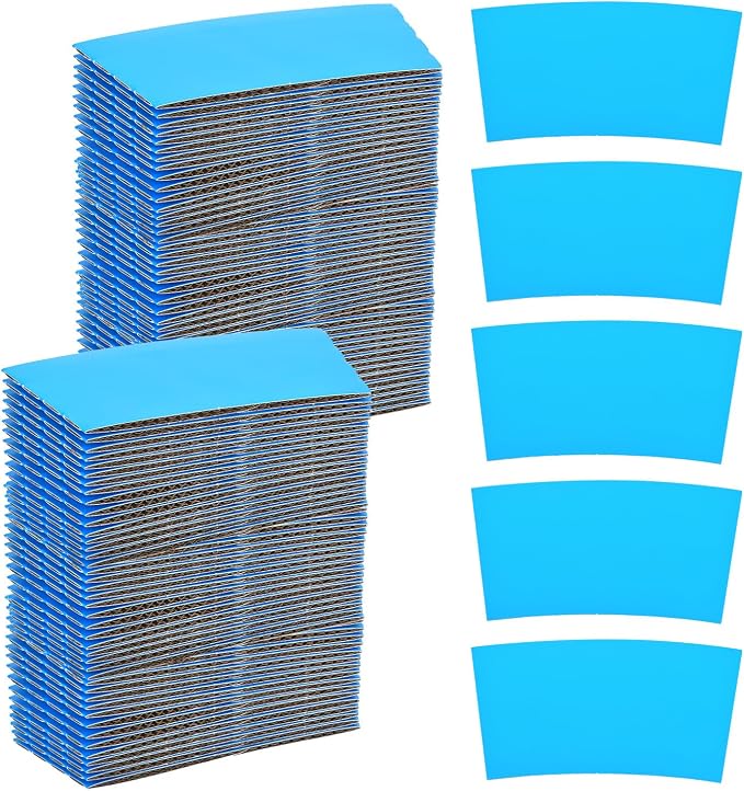 uxcell 100pcs Disposable Coffee Cup Sleeves, Cardboard Cup Sleeves by uxcell
