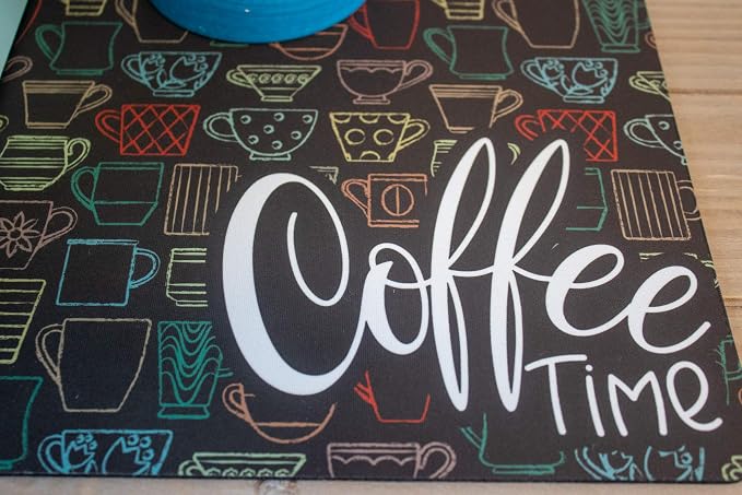 Coffee Maker Mat for Countertop – Absorbent, Non-Slip Coffee Bar Mat, Protects - Image 7