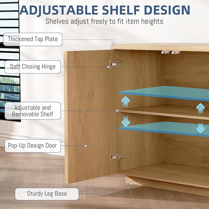 Dystler Sideboard Buffet Cabinet - Image 4