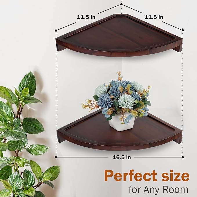 Demigo Floating Round Corner Shelves - Image 3