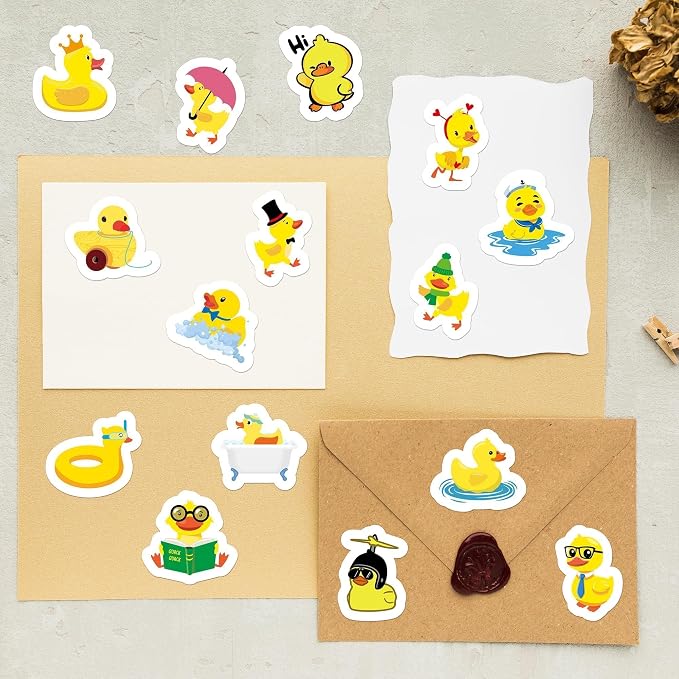 Haooryx Yellow Duck Sticker Rolls - Image 6