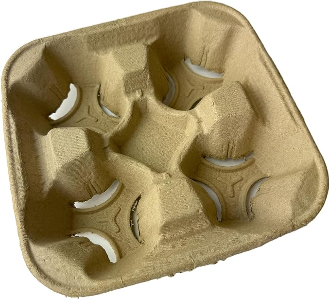 Case of 300 Counts 4 Cups 8 oz. - 32 oz. Cup Holder Disposable Coffee Take Out by DHGPROFESSIONAL