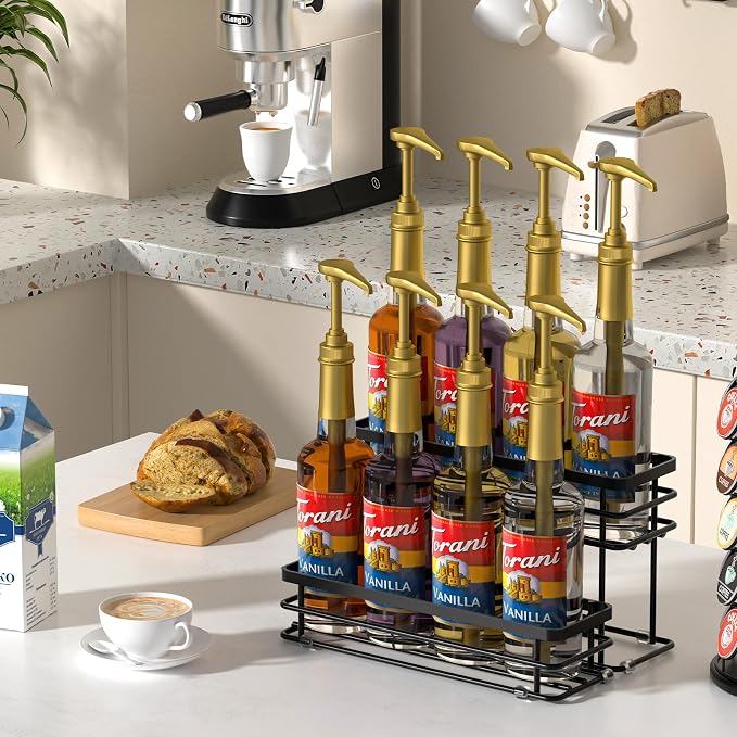 Coffee Syrup Rack Organizer, Syrup Bottle Holder Stand - Image 3