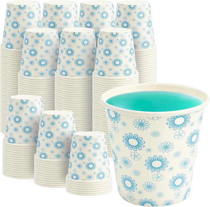 RACETOP Paper Cups 3 oz, Bathroom Cups 3 oz, Disposable Bathroom Paper Cups by RACETOP