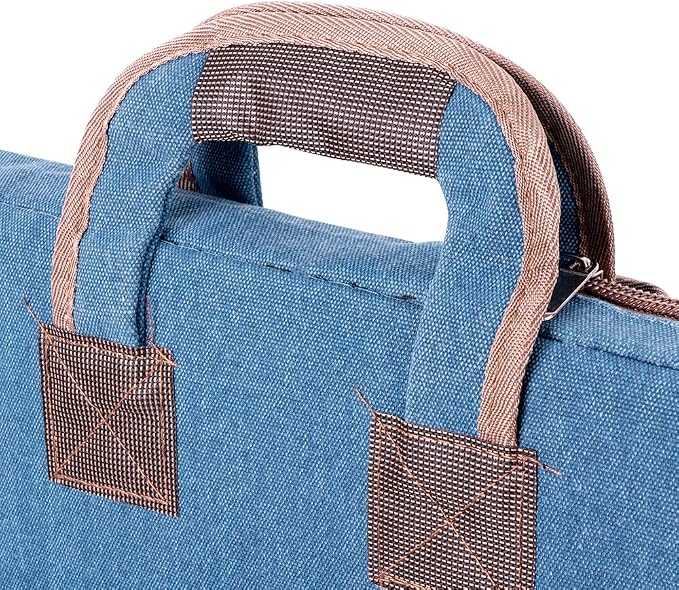 TRANSON Art Portfolio Case Artist Backpack Canvas Bag Large 26” x 19.5” - Image 7
