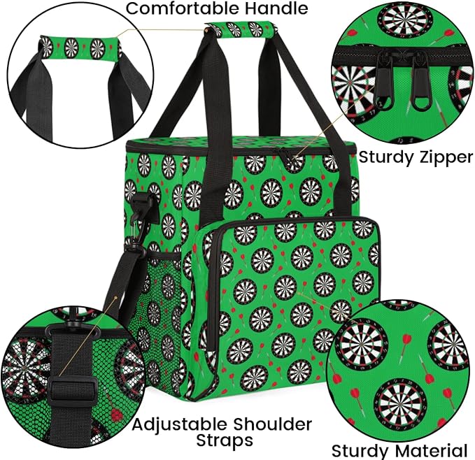 Dart Board Coffee Maker Travel Bag, Dart Board Large Carrying Storage Case - Image 6