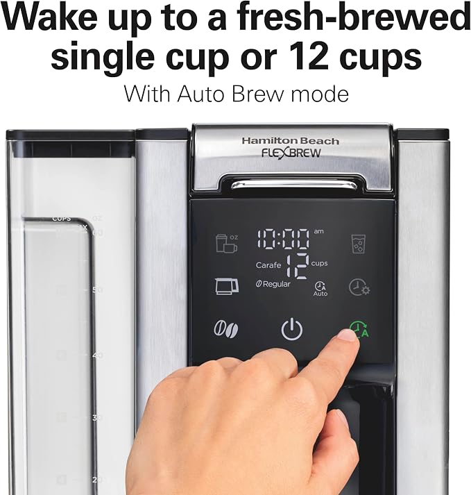Hamilton Beach Flexbrew Advanced 5-in-1 Programmable 12 Cup Drip and Single - Image 4