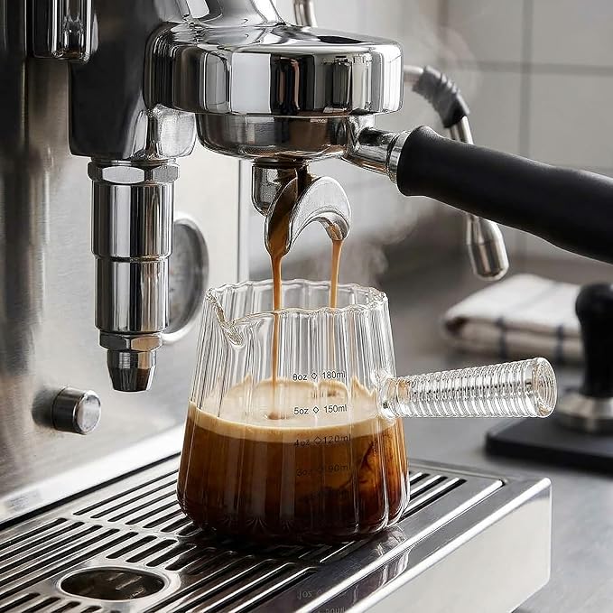 6oz Espresso Measuring Cup, V-spout Glass Espresso Shot Cup - Image 5