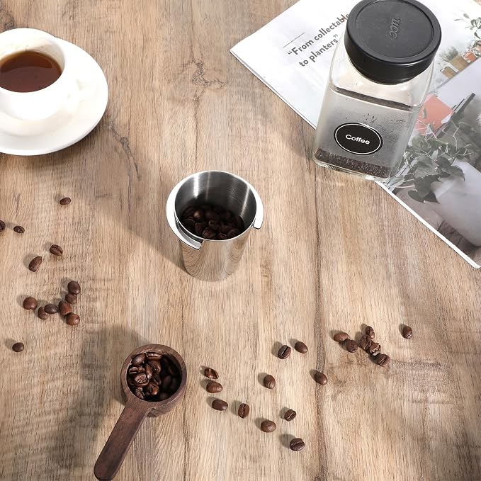 58mm Coffee Dosing Cup, Stainless Steel Espresso Coffee Dosing Cup Silver - Image 6
