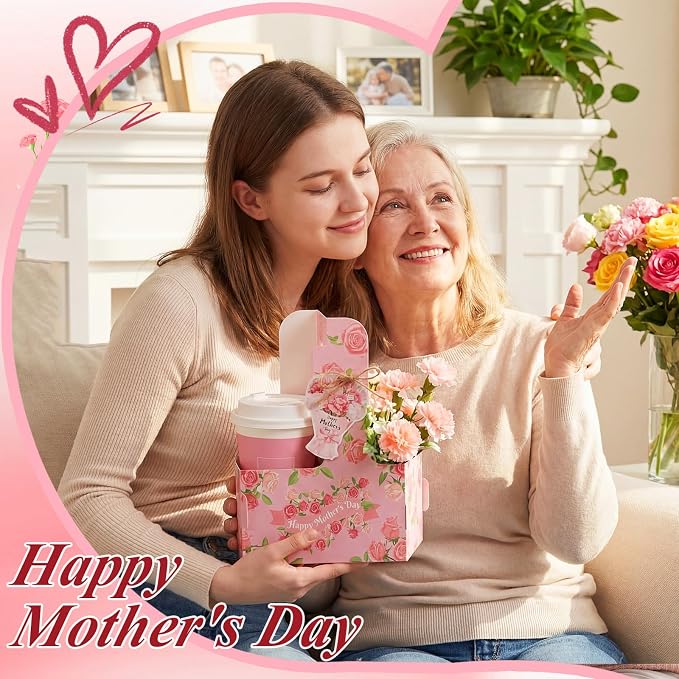 Domensi 20 Pack 2 Cup Mother's Day Drink Carrier - Image 5