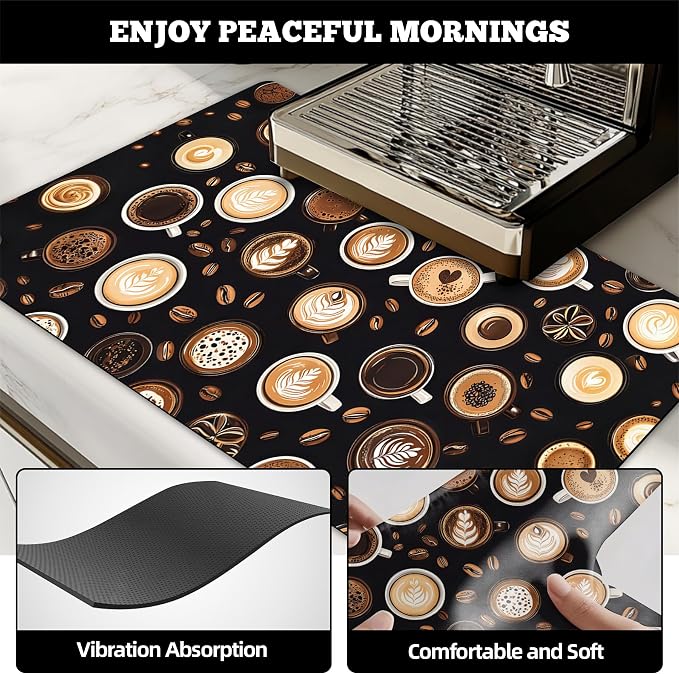 Dish Drying Mat Large Coffee Mat Absorbent Drying Mat - Image 3
