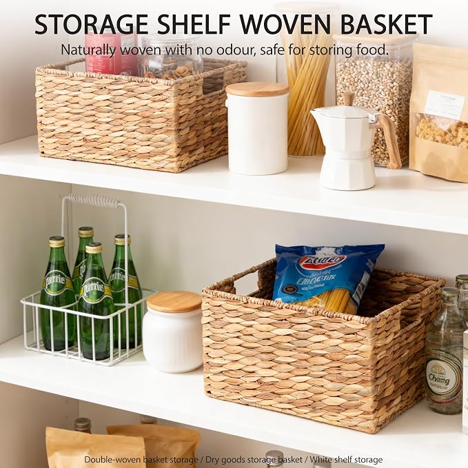 Large Rectangular Water Hyacinth Storage Basket - Image 4