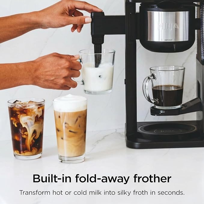 Ninja Specialty Coffee Maker | Includes 10-Cup Carafe, Fold-Away Frother - Image 5