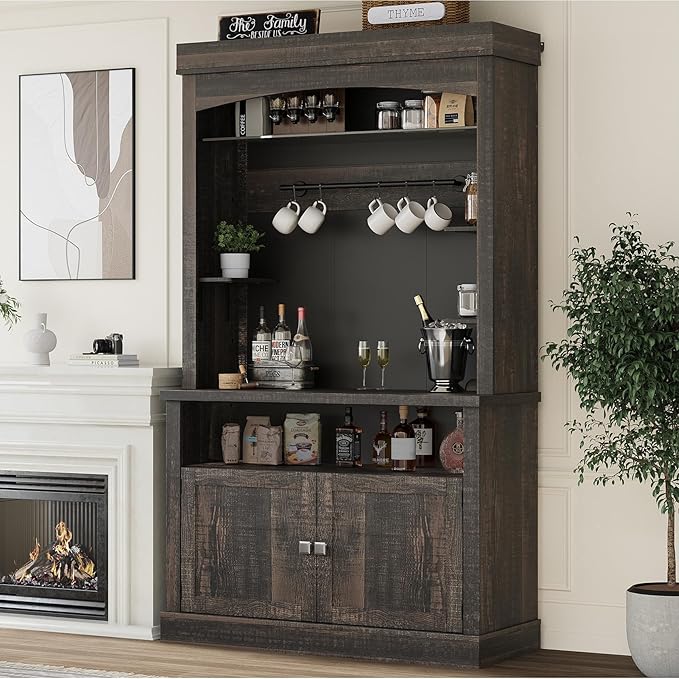 CABIHOME Farmhouse Coffee Bar Cabinet by CABIHOME
