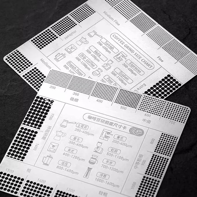 Coffee Reference Card Grinding Size Chart - Image 6