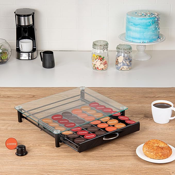 Restaurantware Restpresso 14.4 x 12.3 x 2.8 Inch Coffee Capsule Drawer 1 - Image 4