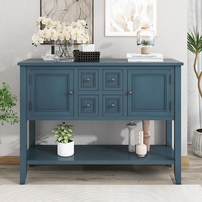 LKTART Farmhouse Sideboard Buffet Cabinet Kitchen Sideboard Cabinet by LKTART