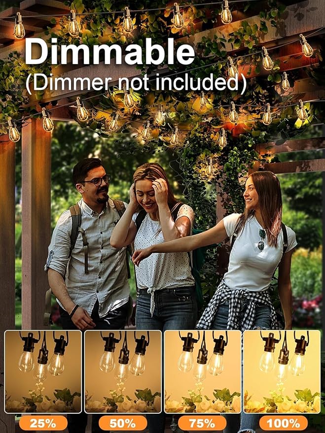Svater Outdoor String Lights LED 25 FT, Patio Lights - Image 4
