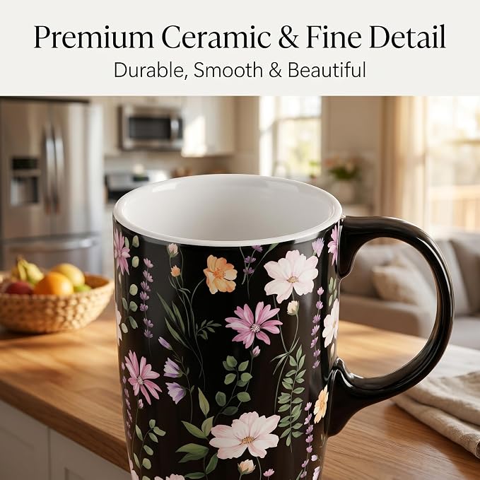 Topadorn Porcelain 17oz Ceramic Travel Mug - Image 4