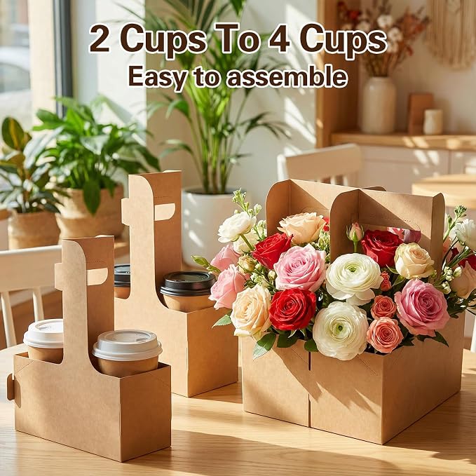 100 Pack 2-Cup Drink Carrier - Image 3