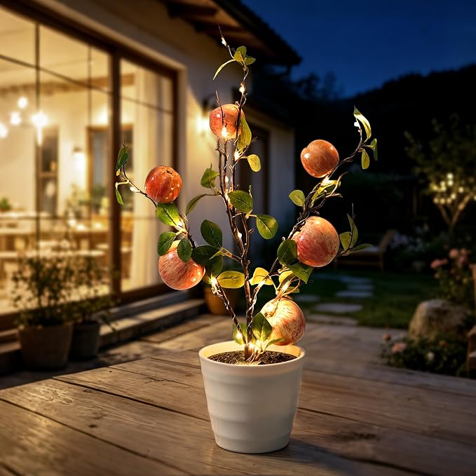 Artificial Apple Tree Lamp Night Light, Apple Lamp - Image 5
