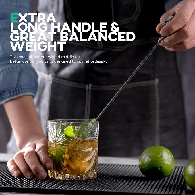Homestia 12-Inch Stainless Steel Cocktail Spoon - Image 8