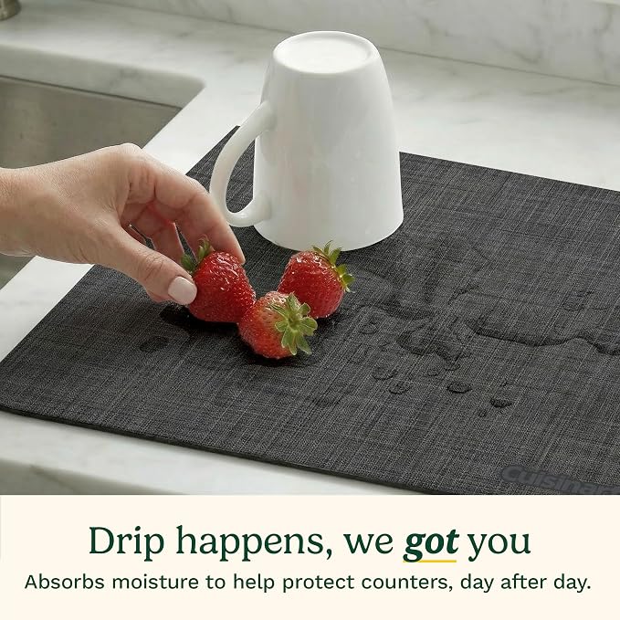 Cuisinart Coffee Mat for Countertop–Quick-Dry Absorbent Coffee Bar Mat for - Image 4