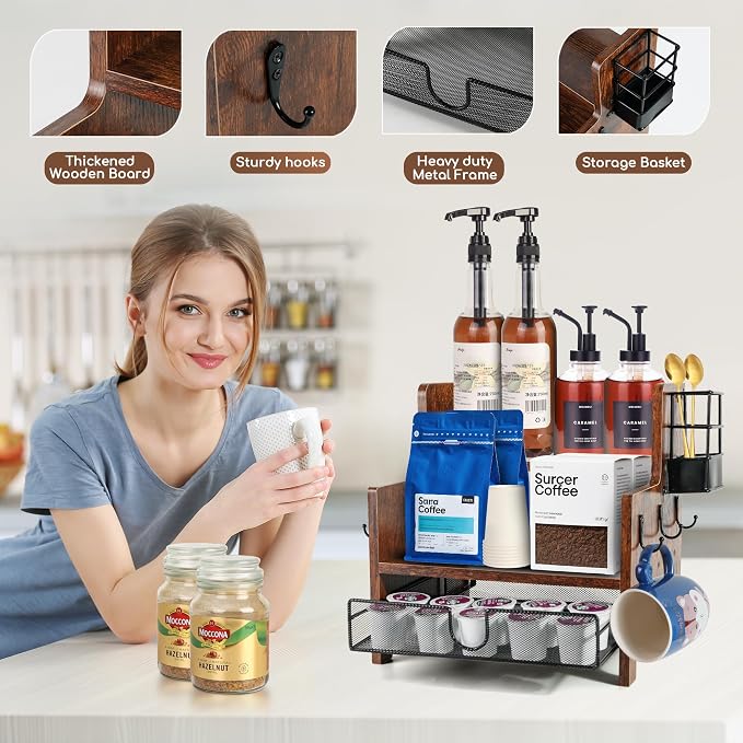 3-Tier Coffee Station Organizer - Image 5