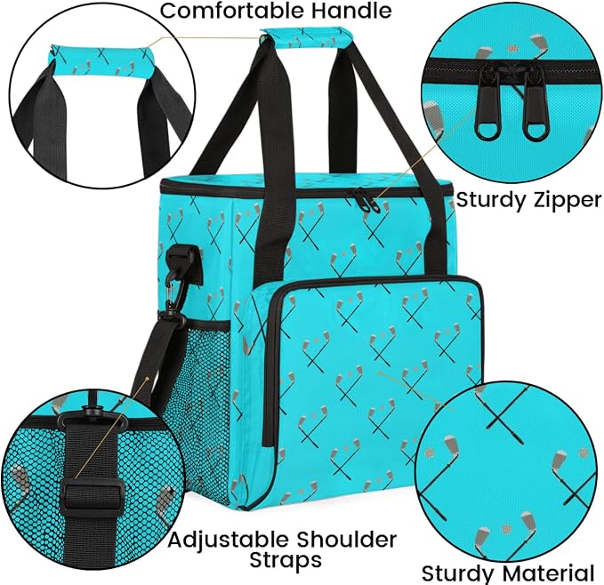 Golf Coffee Maker Travel Bag, Golf Large Carrying Storage Case Insulated - Image 6