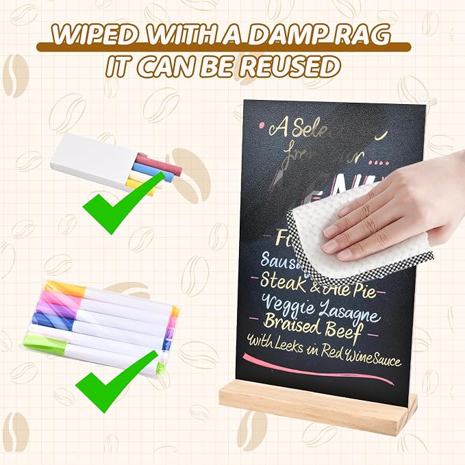 1 Pack 8.1x12 in Chalkboard Signs - Image 4
