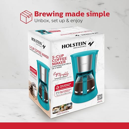 Holstein Housewares 5 Cup Drip Coffee Maker – Compact and User-Friendly - Image 8