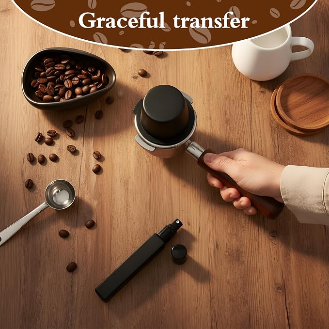 Coffee Bean Dosing Cup with Spray Bottle Espresso Coffee Dosing Cup Gift Set - Image 6