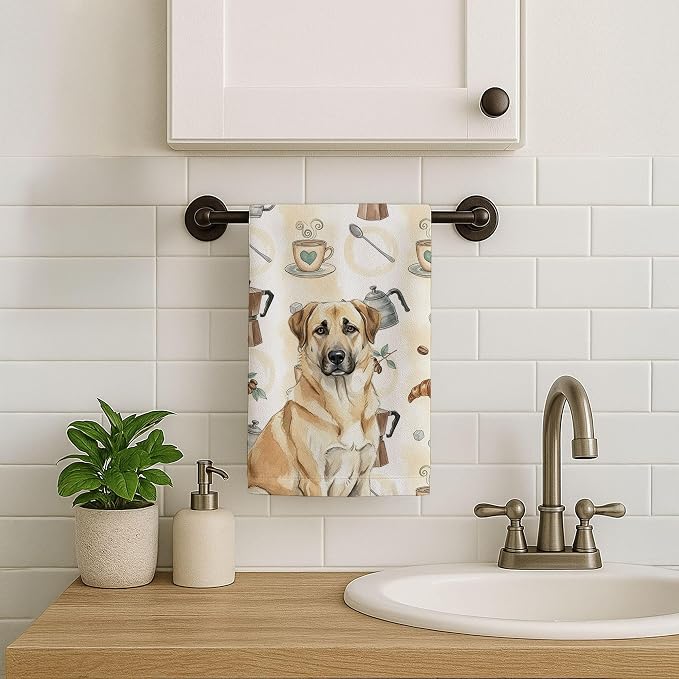 Caroline's Treasures Anatolian Shepherd Dog Coffee Bar Kitchen Towel Velour - Image 7