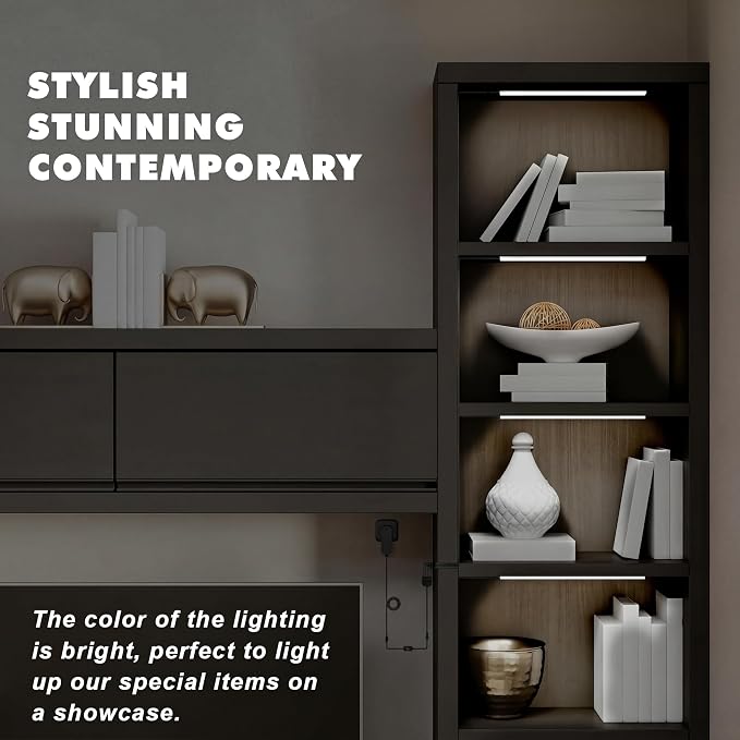 JUSJUBR Black Shell Display Case Lights, LED Lights - Image 2