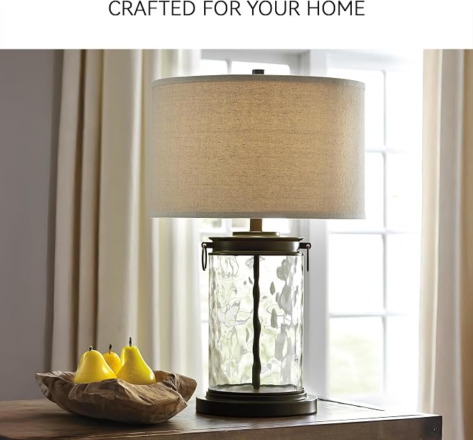 Signature Design by Ashley Tailynn Modern 25.25" Glass Table Lamp - Image 4