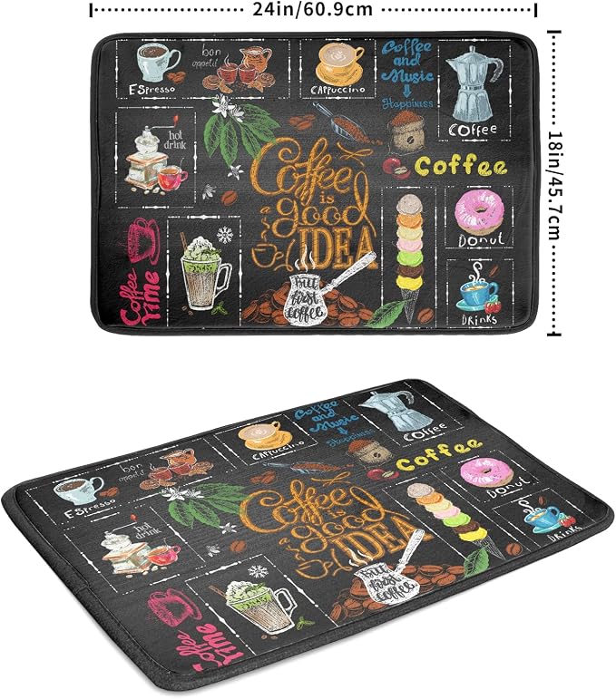 Coffee Theme Dish Drying Mat - Image 2